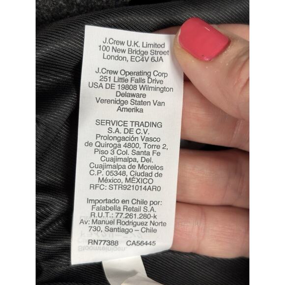 Madewell Vancouver Parka Coat Dark Grey Size XL Wool Blend Faux Fur Hood Pockets - Picture 6 of 16